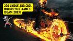 200 Unique and Cool Motorcycle Names Ideas