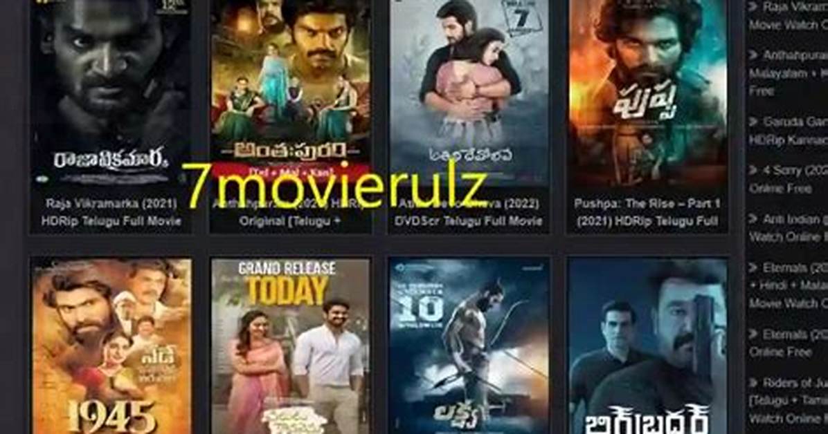 7Movierulz Telugu 2024: Download the Latest Movies Safely