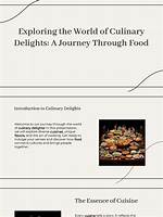 A Journey Through Culinary Delights