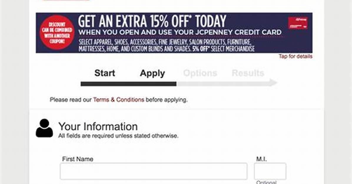 Apply for a Jcpenney Credit Card - Rewards & Offers Await!