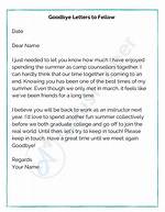 Aubreigh's Goodbye Letters: a Heartfelt Farewell