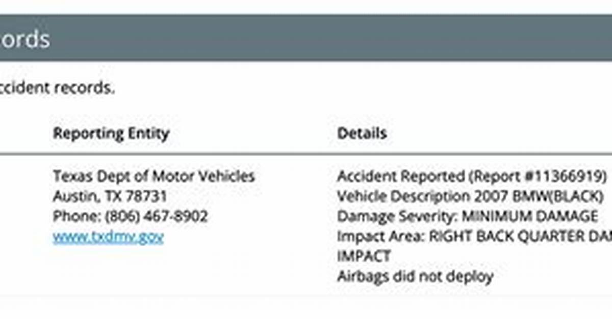 Check Accident Details Here! |