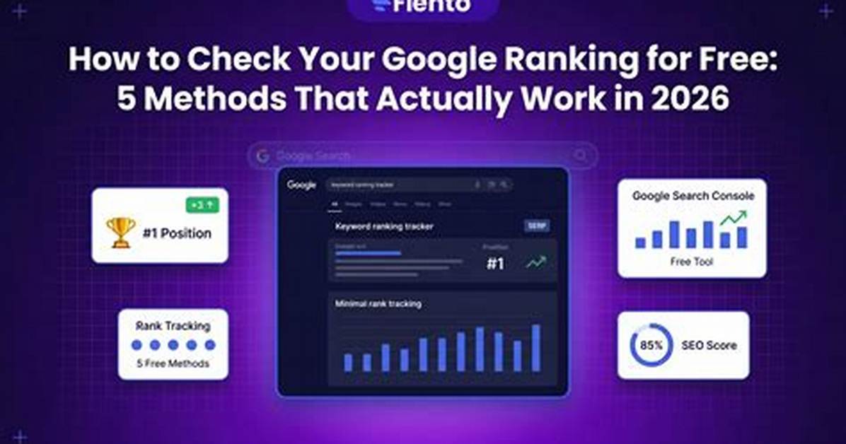 Check Google Ranking Position for Free: Instant and Accurate