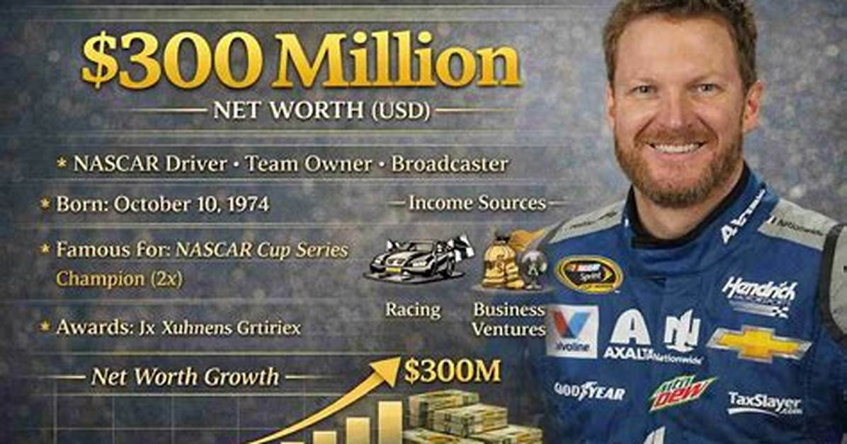 Dale Earnhardt Jr. ’S Net Worth: How Much Is He Worth?