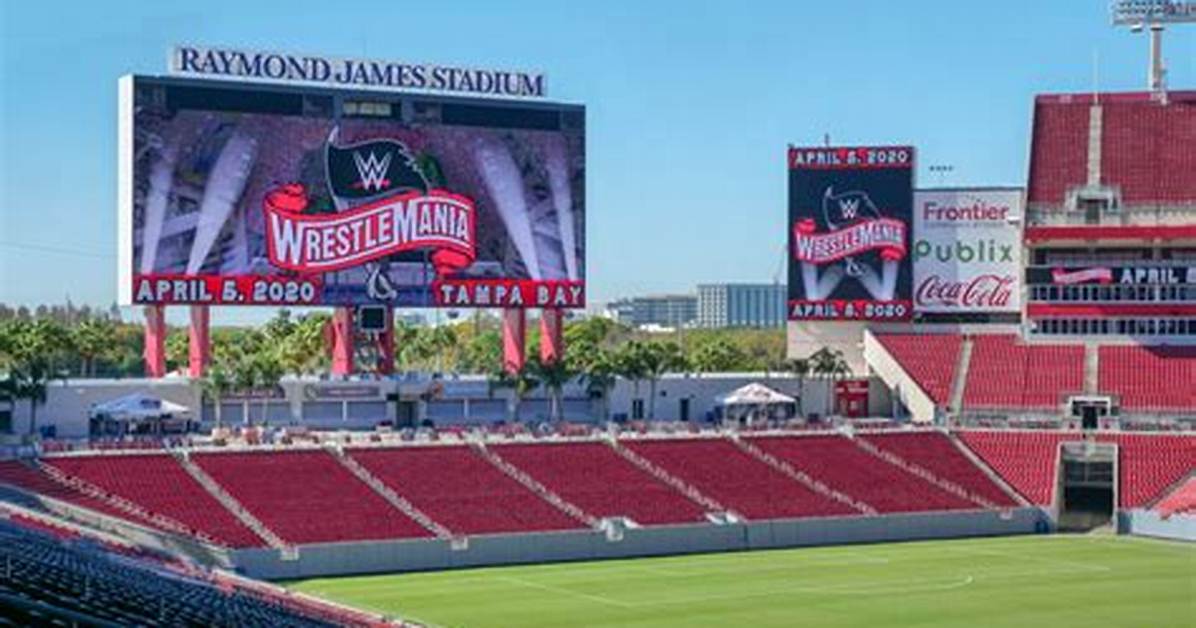 Drone Footage Shows Extravagant Construction of Wwe Wrestlemania 37 Stage