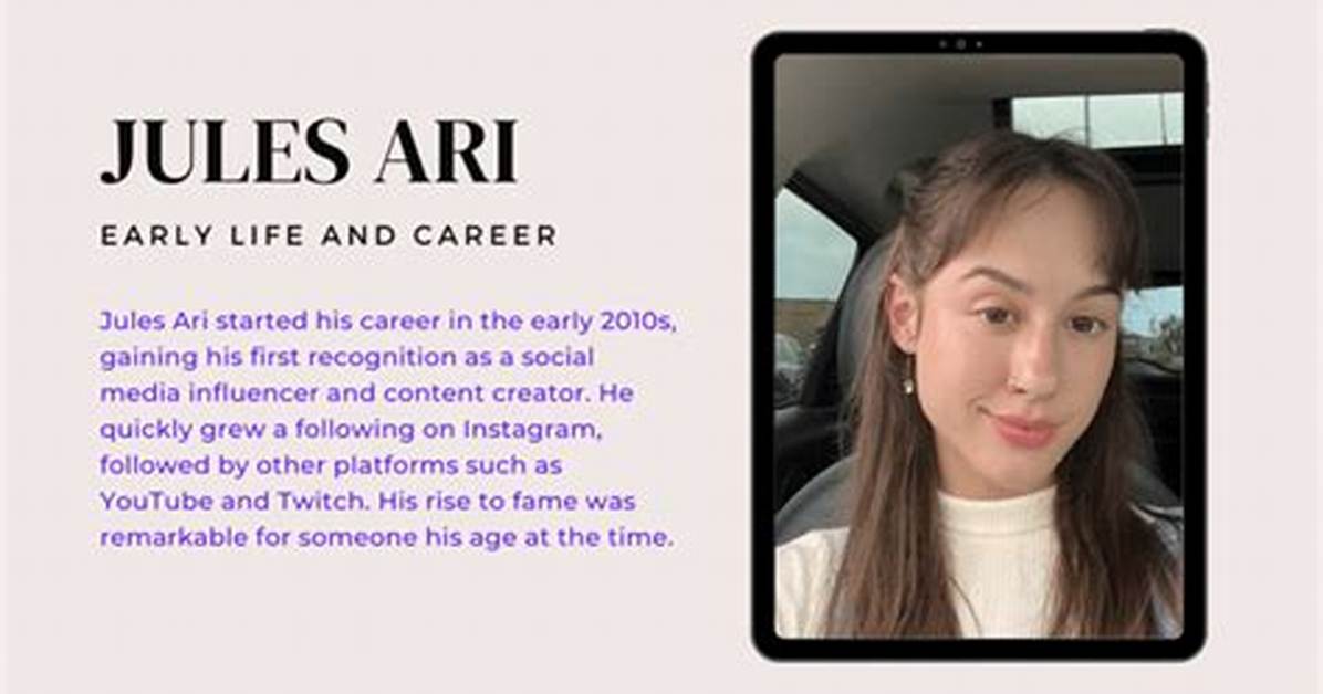 Exploring the Life and Career of Jules Arii: a Rising Star