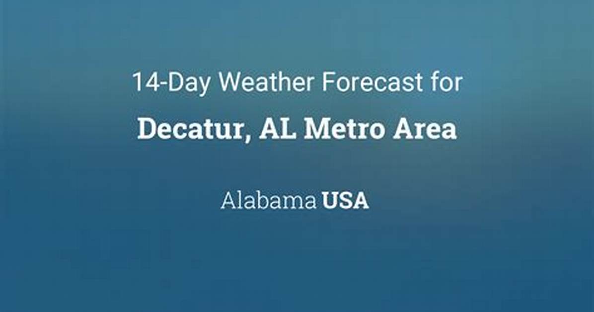 Forecast for Decatur Alabama: a Comprehensive Guide to Weather Patterns and Predictions