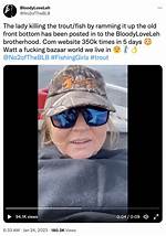 Girl Trout for Clout Video Meme Twitter Reddit Reacts 2 People and 1 Fish from Tasmania Australia