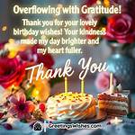 Heartfelt Thank You Messages for Birthday Wishes
