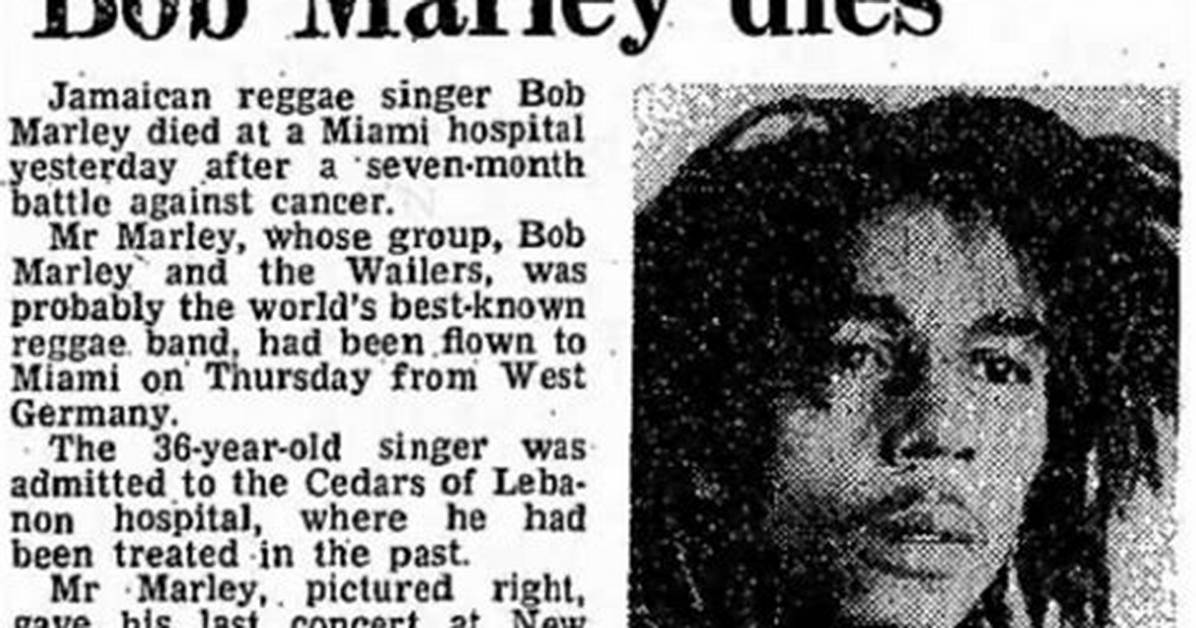 How Bob Marley Died: a Comprehensive Look at the Legend's Final Days