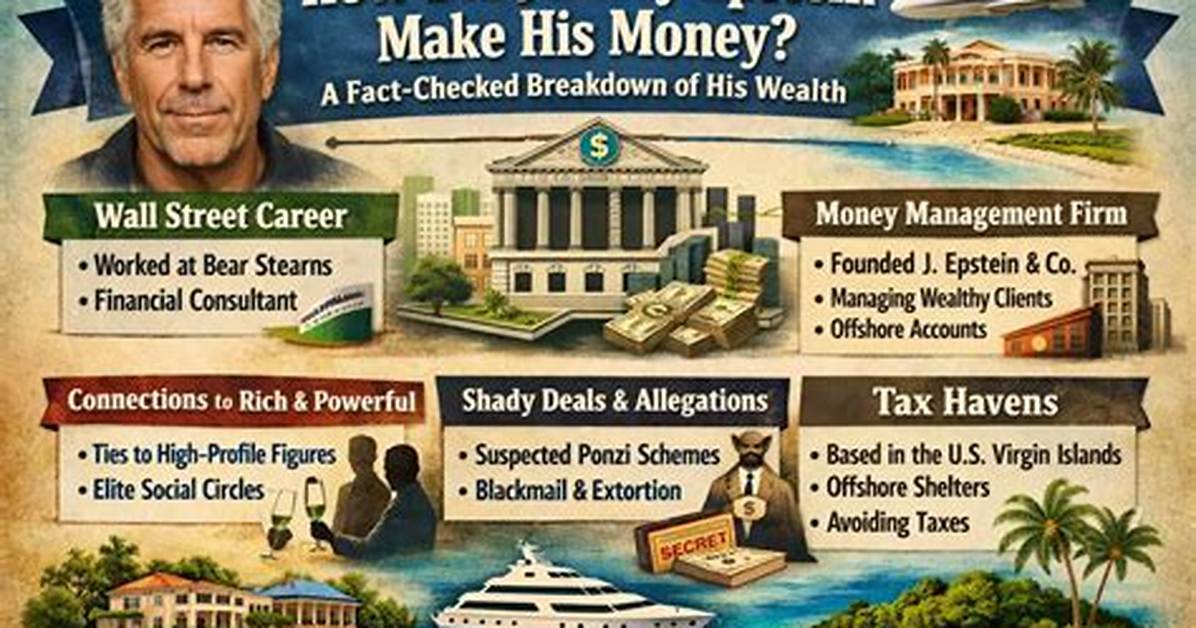 How Did Jeffrey Epstein Make His Money? Net Worth Tips.