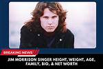Jim Morrison Biography, Age, Height, Wife, Net Worth, Family |