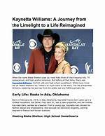 Kaynette Williams: a Journey Through the Life of a Country Star