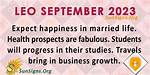 Leo September 2023 Monthly Horoscope Predictions |