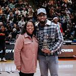 Nicole Mitchell and Donovan Mitchell Sr.