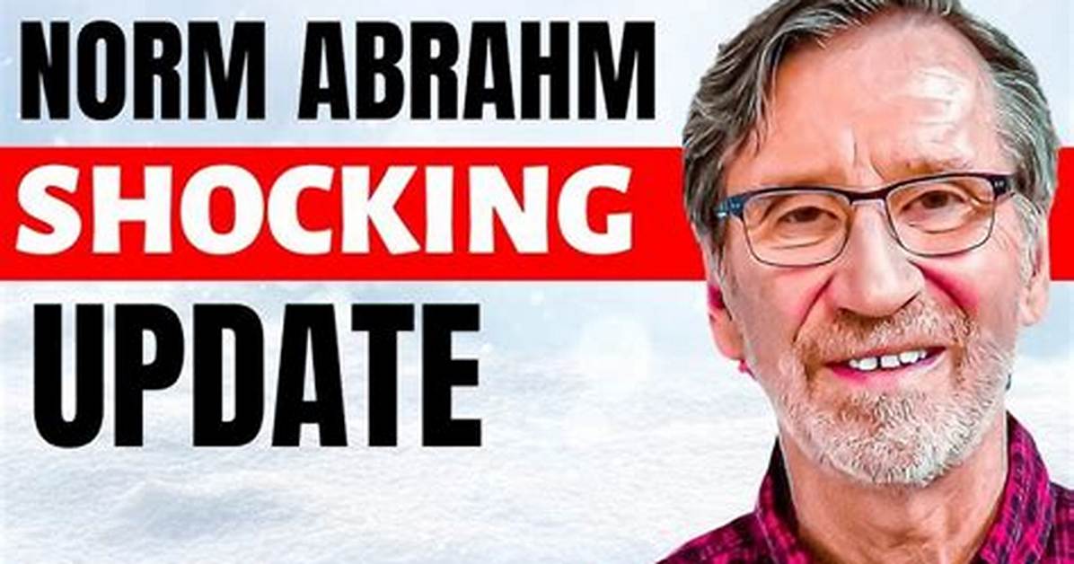 Norm Abram Illness and Health Update: Weight Loss Journey