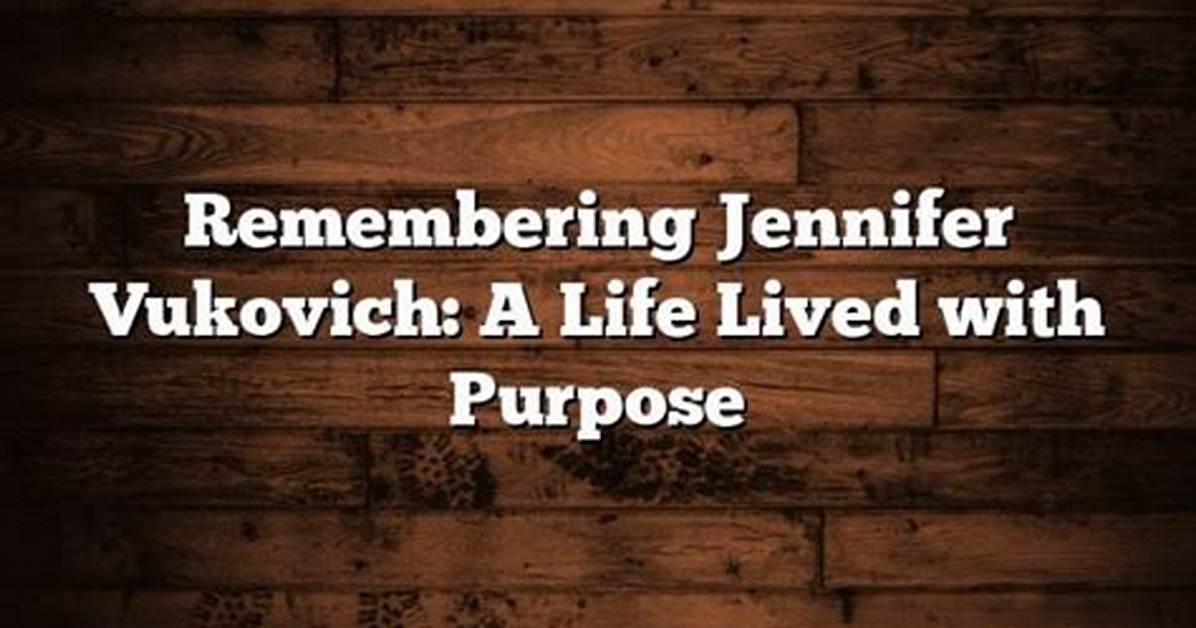 Remembering a Life Lived with Purpose