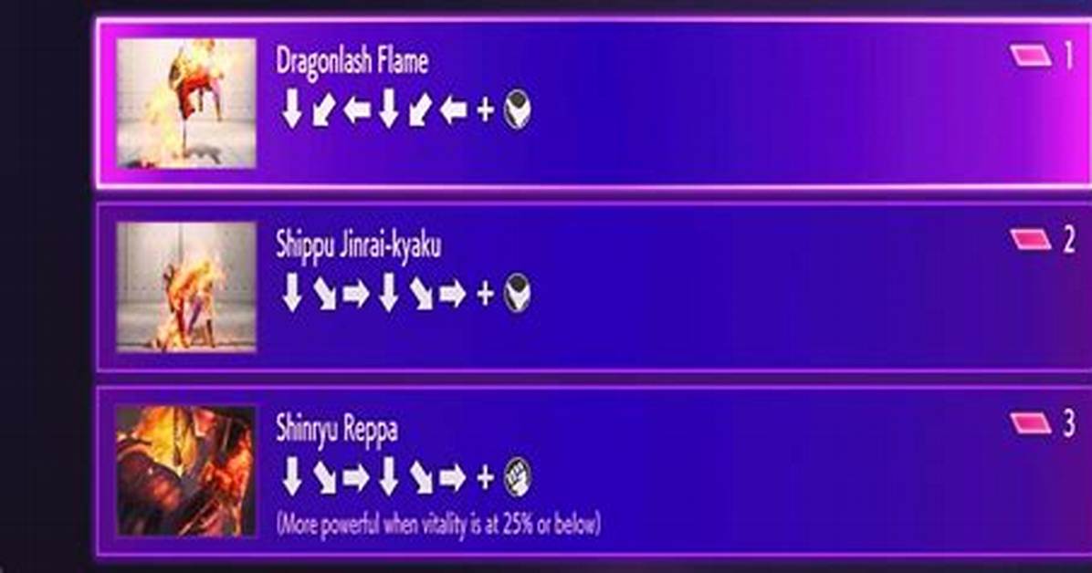 Street Fighter 6 Ken Combo / Move List (Character Guide)