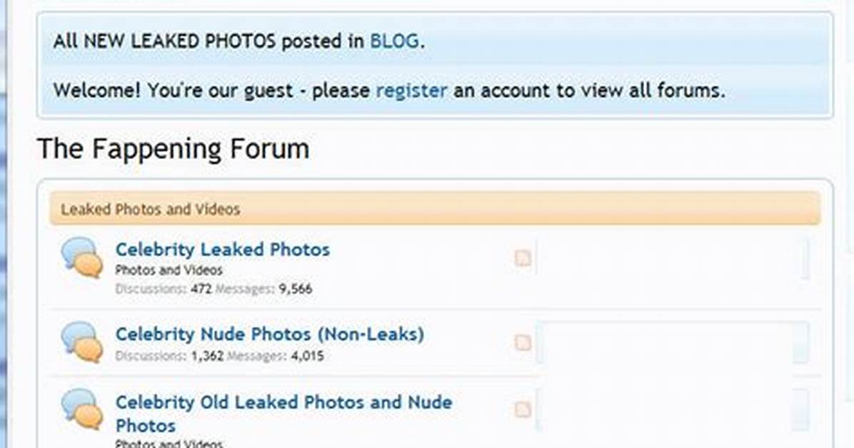 The Fappening Forum – List of Fappening Discussions and Forums