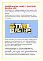 The Latest Tamilblasters New Link: Everything You Need to Know