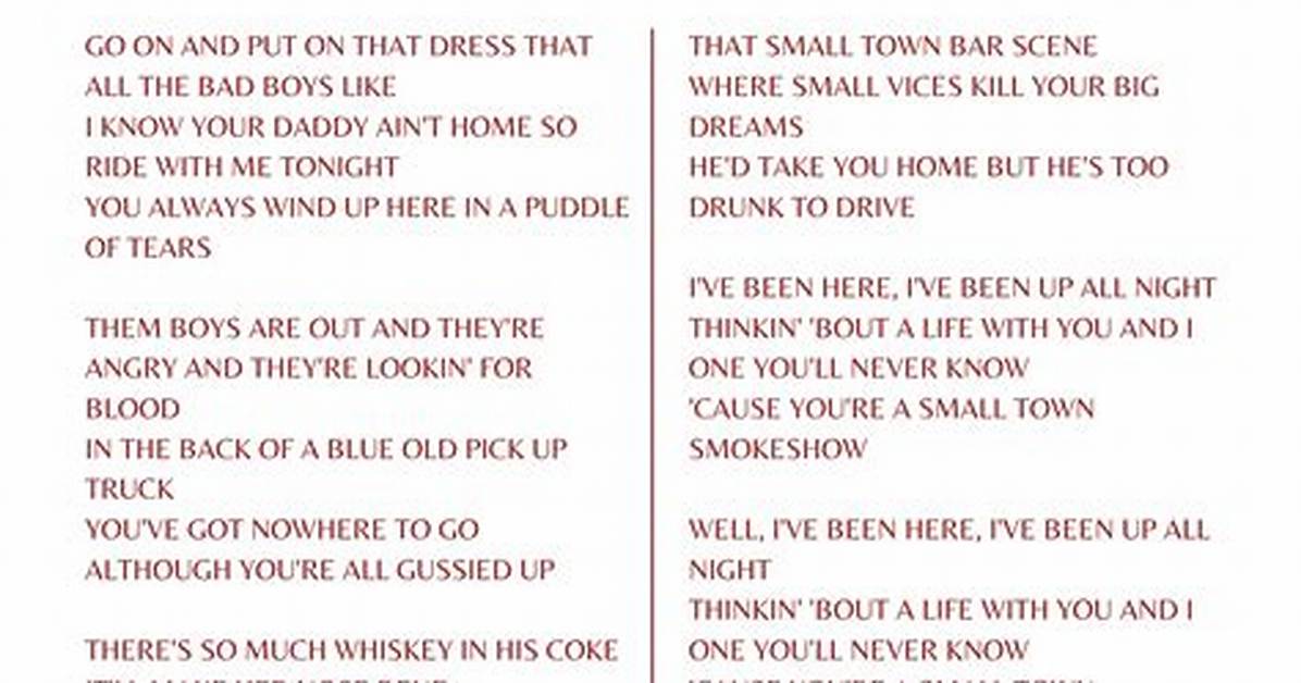Understanding the Oklahoma Smokeshow Lyrics: a Deep Dive
