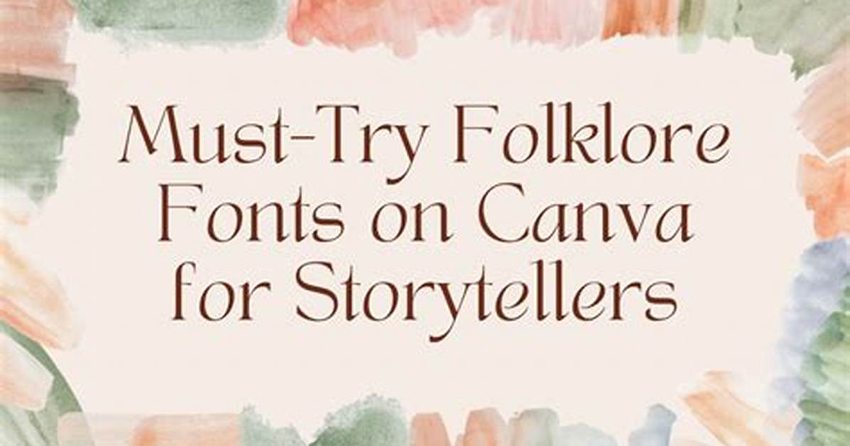 Unleashing Creativity with Folklore Font on Canva