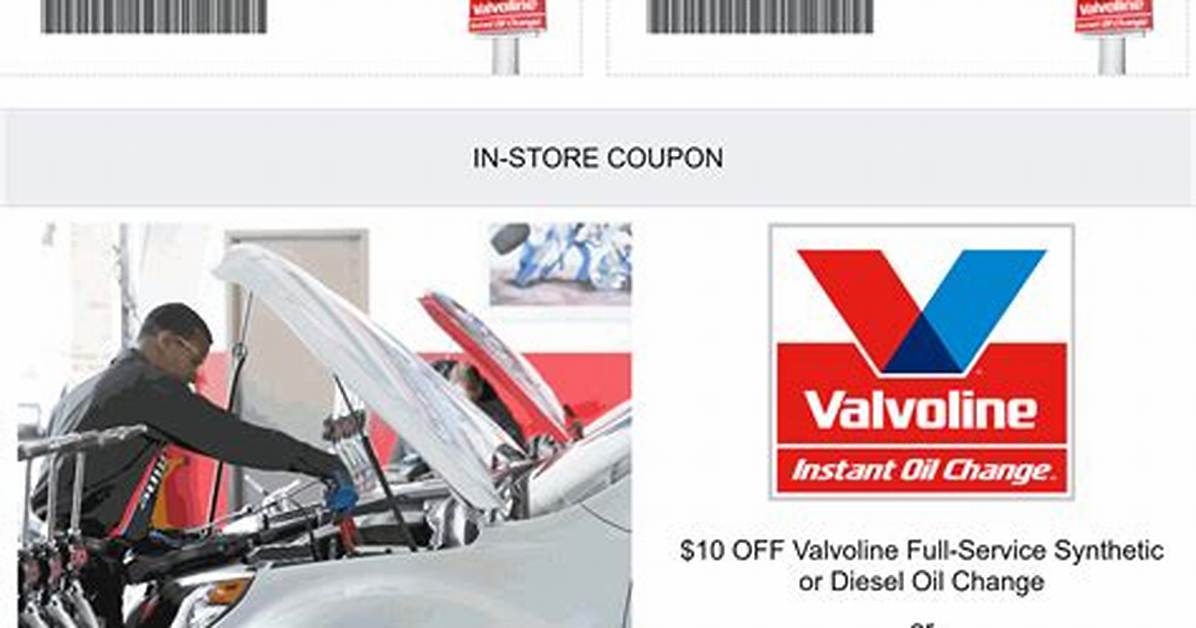 Valvoline Coupons & Deals May 2025: Save up to $25 off!