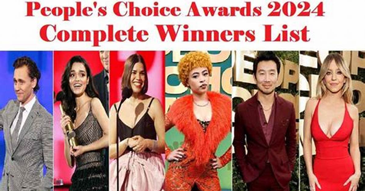 Welcome to the 2024 People’s Choice Awards: Winners, Nominees, and News