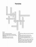 Work Done in the Trenches? Crossword Clue