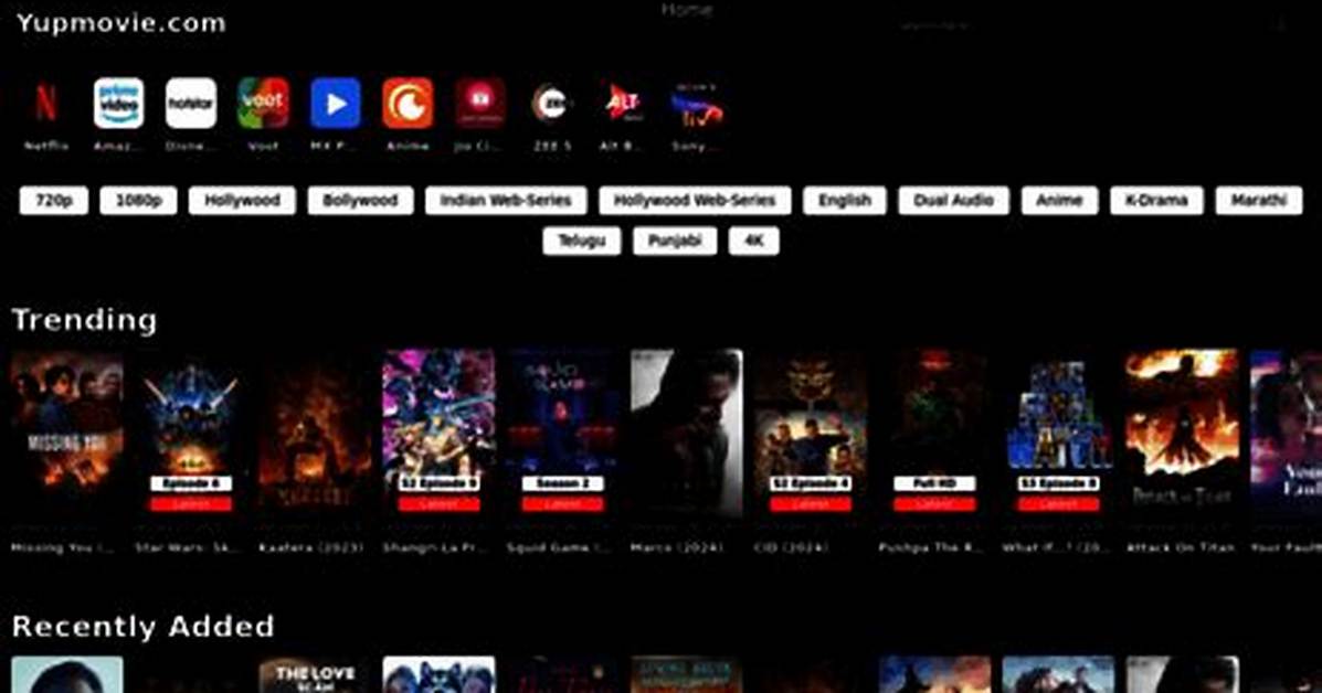 Yupmovie: Your Ultimate Destination for Streaming Movies Online